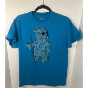 Riot Society T-Shirt Mens Size "M" Party Bear Gift Fun Social Blue Dad Husband